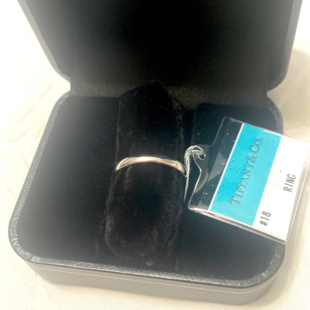 Authentic Tiffany platinum 950 band ring